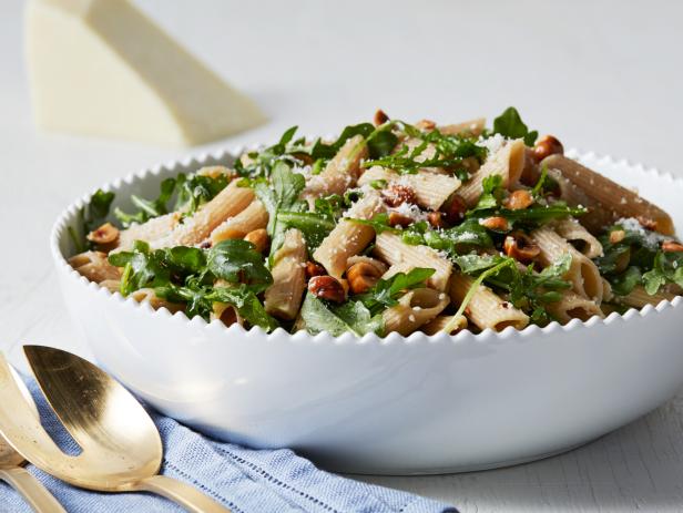 Whole Wheat Penne with Arugula and Hazelnuts Recipe | Food Network Kitchen  | Food Network