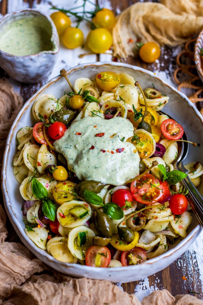 Caper & Dill Pasta Salad – Happy Skin Kitchen
